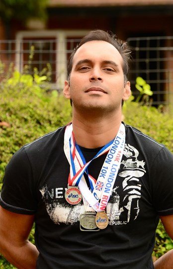 Kevin Rego at the charity run