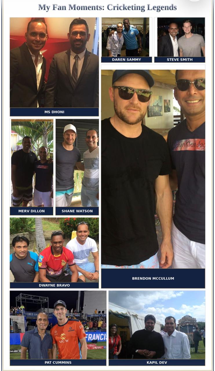 My Fan Moments: Cricketing Legends collage